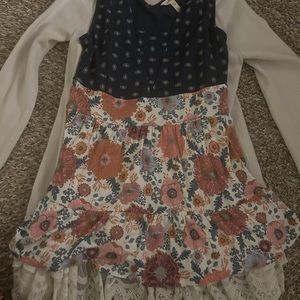 Matilda Jane tank/blouse floral shirt size small.